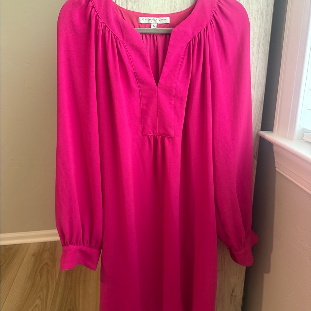 Bright Pink Trina Turk Spring Dress